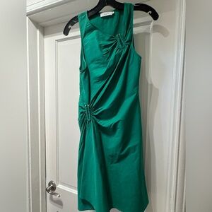 A.L.C. Vibrant Green Gathered Dress